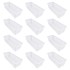 Kit com 12 Cestos Organizadores Multiuso Comprido Branco