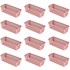 Kit com 12 Cestos Organizadores Multiuso Comprido Rosa