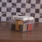 Kit com 24 Cestos Organizadores Multiuso Pequeno Transparente