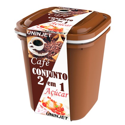 Kit de Potes Para Café e Açúcar 1,9 litros