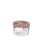 Pote de Plástico com Rosca Amore 500ml Rosa