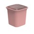 Pote de Plástico Quadrado Alto Amore Rosa 6,6 litros